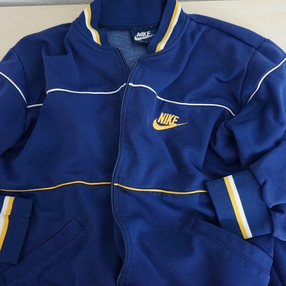 Nike Other - Nike Vintage Blue Tag Label Blue White Yellow Zip